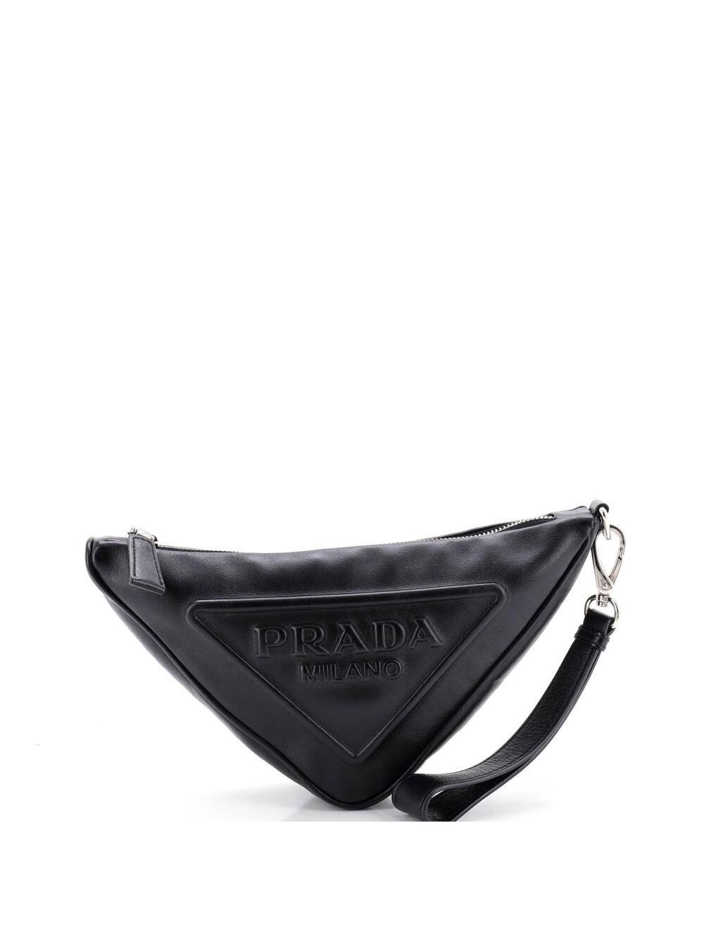 Prada Triangle Logo Wristlet Pouch #352086P71B